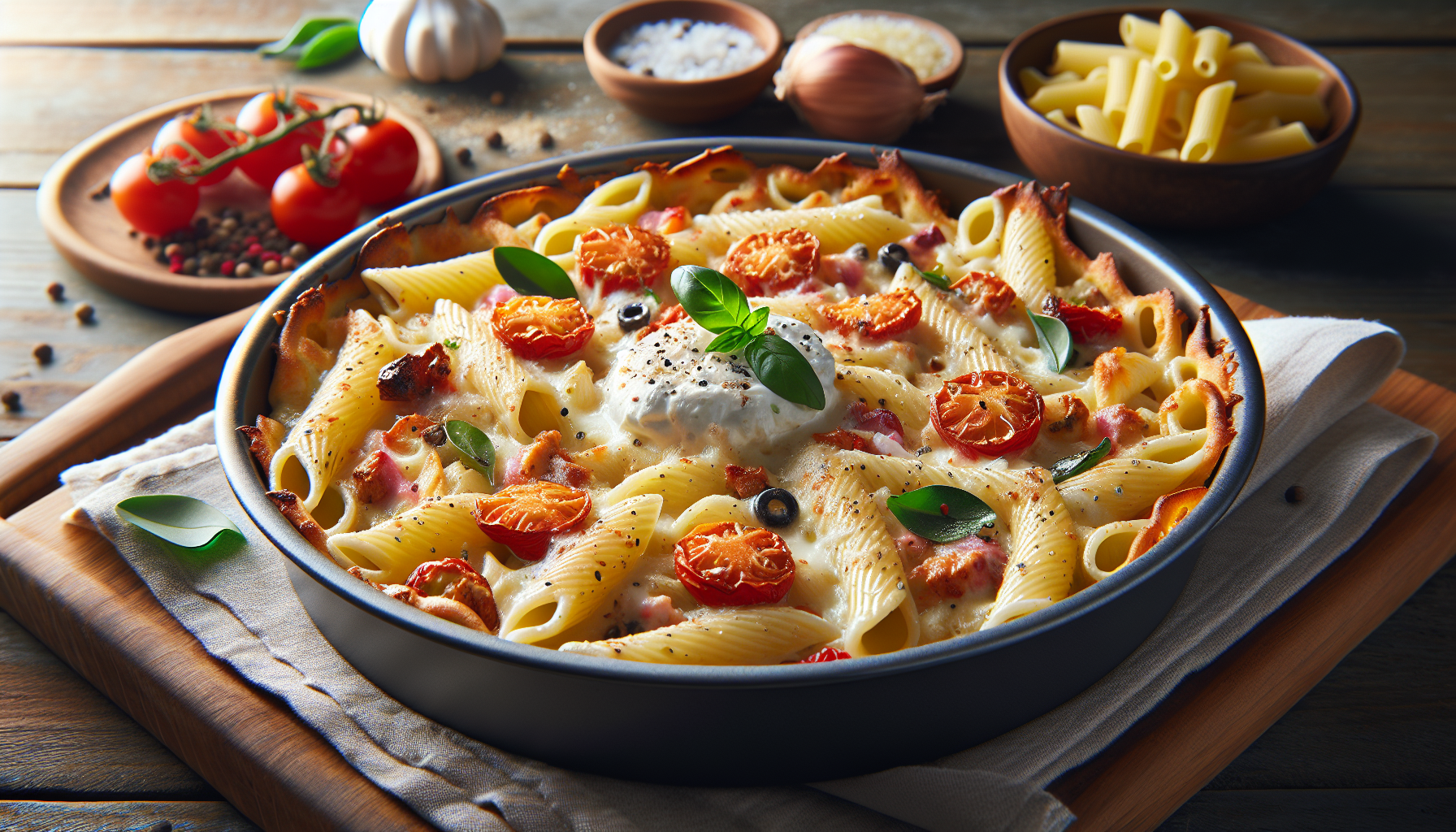 pasta al forno bianca